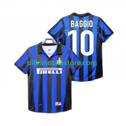 Inter Mediolan BAGGIO 10 Retro Koszulka Męska Domowy 1998 1999 Krótkie Rękawy