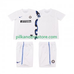 Inter Mediolan dla Dzieci Retro Koszulka Wyjazdowy 2011 2010 Krótkie Rękawy