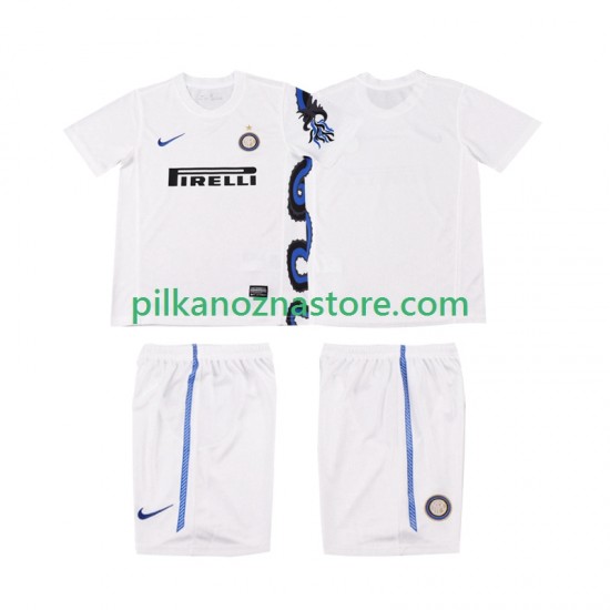 Inter Mediolan dla Dzieci Retro Koszulka Wyjazdowy 2011 2010 Krótkie Rękawy