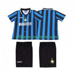 Inter Mediolan dla Dzieci 1997 Retro Koszulka Domowy 1998 Krótkie Rękawy