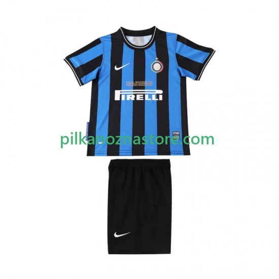 Inter Mediolan dla Dzieci 2009 Retro Koszulka Domowy 2010 Krótkie Rękawy