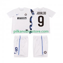 Inter Mediolan dla Dzieci Ronaldo 9 Retro Koszulka Wyjazdowy 2011 2010 Krótkie Rękawy