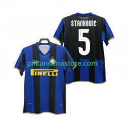 Inter Mediolan STANKOVIC 5 Champions League 2009 Retro Koszulka Męska Domowy 2008 Krótkie Rękawy