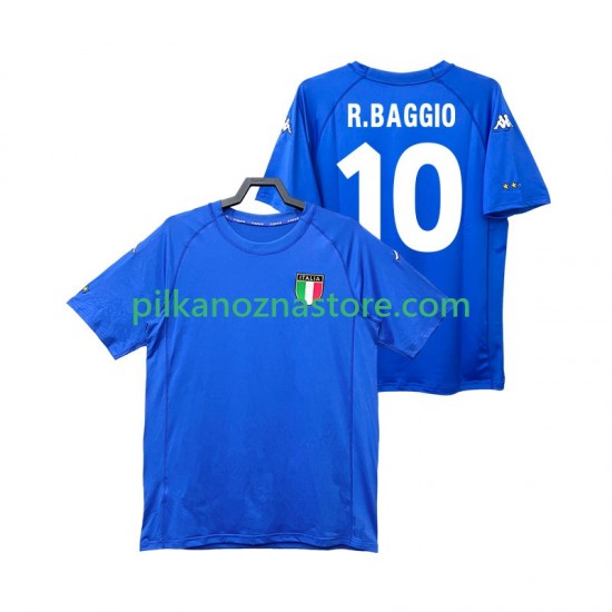 Włochy Roberto Baggio 10 2000 Retro Koszulka Męska Domowy Krótkie Rękawy
