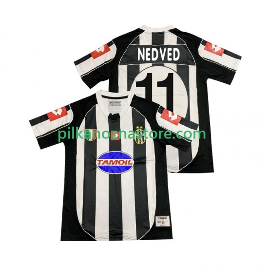 Juventus NEDVED 11 2003 Retro Koszulka Męska Domowy 2002 Krótkie Rękawy