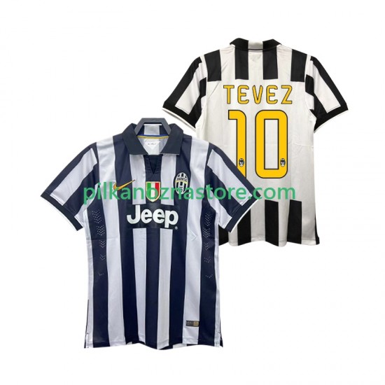 Juventus TEVEZ 10 2014 2015 Retro Koszulka Męska Domowy Krótkie Rękawy