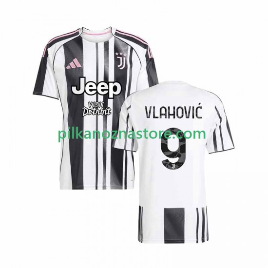 Juventus Vlahovic 9 Koszulka Męska Domowy 2025-2026 Krótkie Rękawy