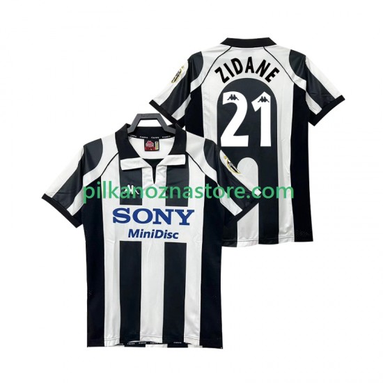 Juventus ZIDANE 21 1997 Retro Koszulka Męska Domowy 1998 Krótkie Rękawy