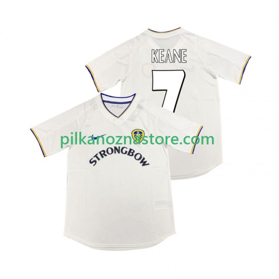Leeds United KEANE 7 2000 2001 Retro Koszulka Męska Domowy Krótkie Rękawy