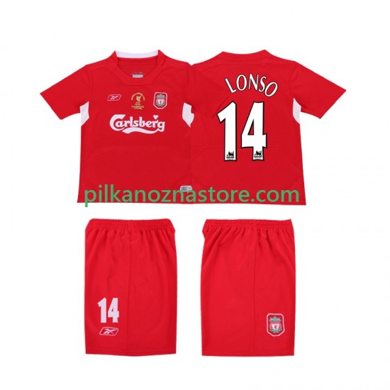 Liverpool ALONSO 14 LWP 2005 Retro Koszulka Męska Domowy 2004 Krótkie Rękawy