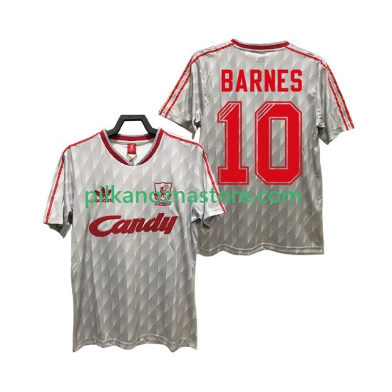 Liverpool BARNES 10 1989 1991 Retro Koszulka Męska Wyjazdowy Krótkie Rękawy