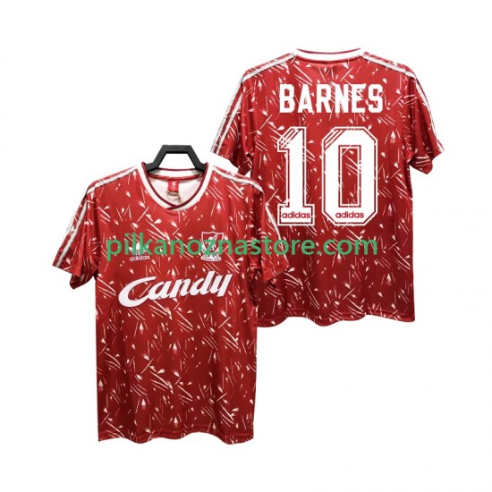 Liverpool BARNES 10 1989 1991 Retro Koszulka Męska Domowy Krótkie Rękawy