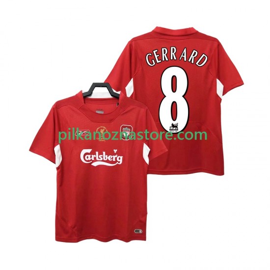 Liverpool GERRARD 8 2005 Retro Koszulka Męska Domowy 2004 Krótkie Rękawy