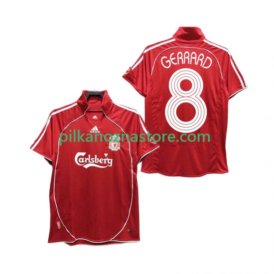 Liverpool GERRARD 8 Retro Koszulka Męska Domowy 2008 2006 Krótkie Rękawy