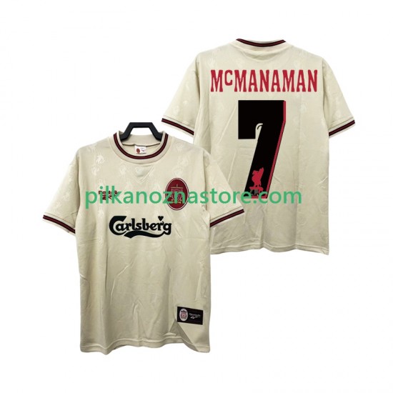 Liverpool MCMANAMAN 7 1996 1997 Retro Koszulka Męska Wyjazdowy Krótkie Rękawy
