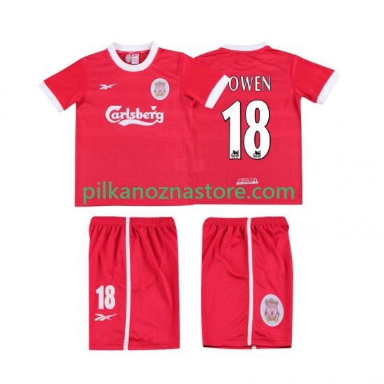 Liverpool dla Dzieci OWEN 18 LWP 1997 Retro Koszulka Domowy 1998 Krótkie Rękawy