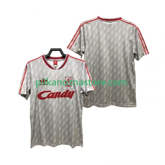 Liverpool 1989 1991 Retro Koszulka Męska Wyjazdowy Krótkie Rękawy