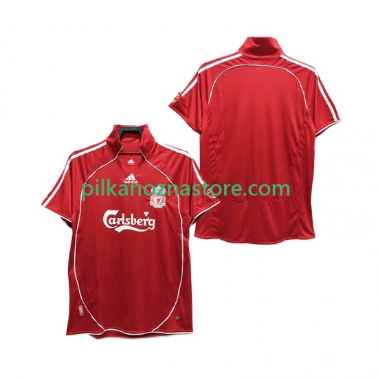 Liverpool Retro Koszulka Męska Domowy 2008 2006 Krótkie Rękawy