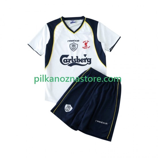 Liverpool dla Dzieci LWP 2001 Retro Koszulka Wyjazdowy 2002 Krótkie Rękawy
