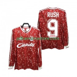 Liverpool Rush 9 1989 1991 Retro Koszulka Męska Domowy Długie Rękawy