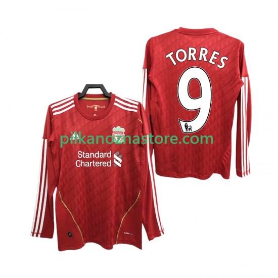 Liverpool Torres 9 2012 Retro Koszulka Męska Domowy 2010 Długie Rękawy