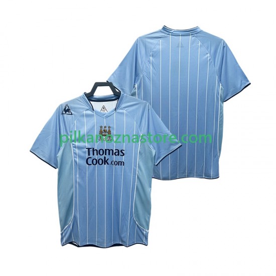 Manchester City 2007 Retro Koszulka Męska Domowy 2008 Krótkie Rękawy