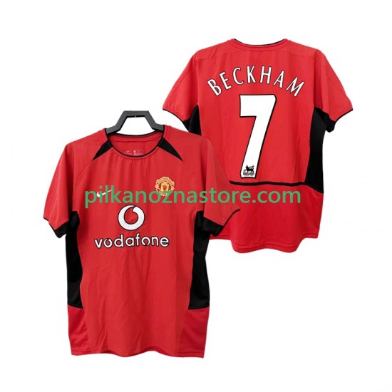 Manchester United BECKHAM 7 Retro Koszulka Męska Domowy 2004 2002 Krótkie Rękawy