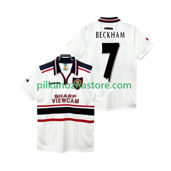 Manchester United Beckham 7 Retro Koszulka Męska Wyjazdowy 1998 1999 Krótkie Rękawy