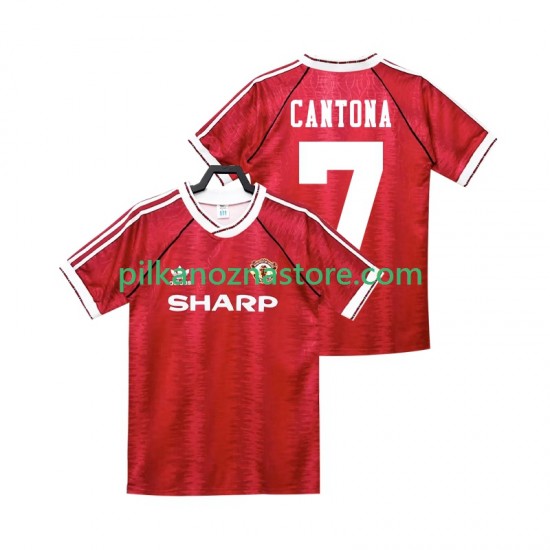 Manchester United CANTONA 7 1990 1992 Retro Koszulka Męska Domowy Krótkie Rękawy
