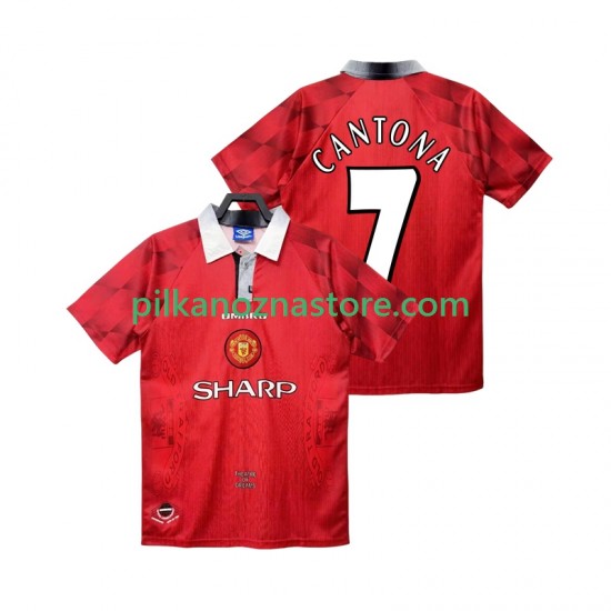 Manchester United CANTONA 7 1996 1997 Retro Koszulka Męska Domowy Krótkie Rękawy