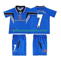 Manchester United dla Dzieci CONTONA 7 1996 Retro Koszulka Trzeci 1998 Krótkie Rękawy