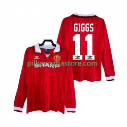 Manchester United GIGGS 11 1992 Retro Koszulka Męska Domowy 1994 Długie Rękawy