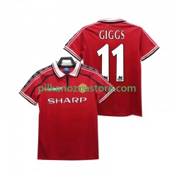 Manchester United GIGGS 11 Retro Koszulka Męska Domowy 1998 1999 Krótkie Rękawy