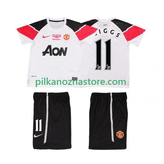 Manchester United dla Dzieci GIGGS 11 Champions League 2012 Retro Koszulka Trzeci 2011 Krótkie Rękawy