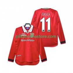 Manchester United Giggs 11 2000 Retro Koszulka Męska Domowy 1999 Długie Rękawy