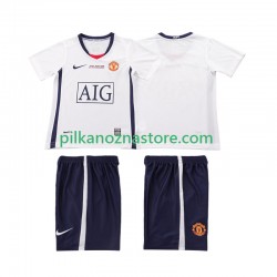 Manchester United dla Dzieci Champions League 2009 Retro Koszulka Wyjazdowy 2008 Krótkie Rękawy