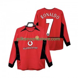 Manchester United RONALDO 7 Retro Koszulka Męska Domowy 2004 2002 Długie Rękawy