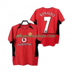 Manchester United RONALDO 7 Retro Koszulka Męska Domowy 2004 2002 Krótkie Rękawy