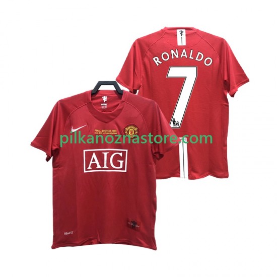 Manchester United RONALDO 7 2007 Retro Koszulka Męska Domowy 2008 Krótkie Rękawy