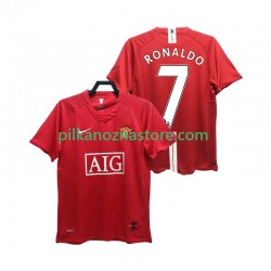 Manchester United RONALDO 7 Premier League 2007 Retro Koszulka Męska Domowy 2008 Krótkie Rękawy