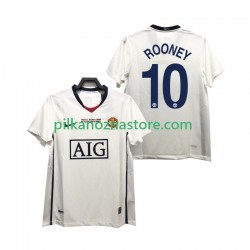 Manchester United ROONEY 10 Champions League 2009 Retro Koszulka Męska Wyjazdowy 2008 Krótkie Rękawy