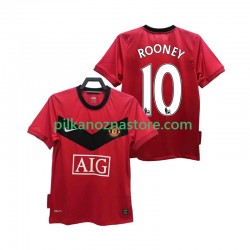 Manchester United ROONEY 10 2009 Retro Koszulka Męska Domowy 2010 Krótkie Rękawy