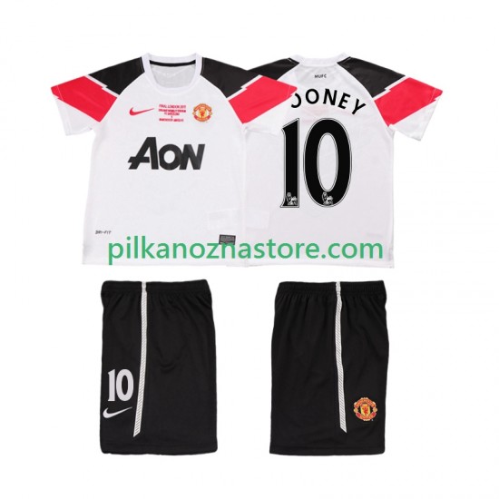Manchester United dla Dzieci ROONEY 10 Champions League 2012 Retro Koszulka Trzeci 2011 Krótkie Rękawy