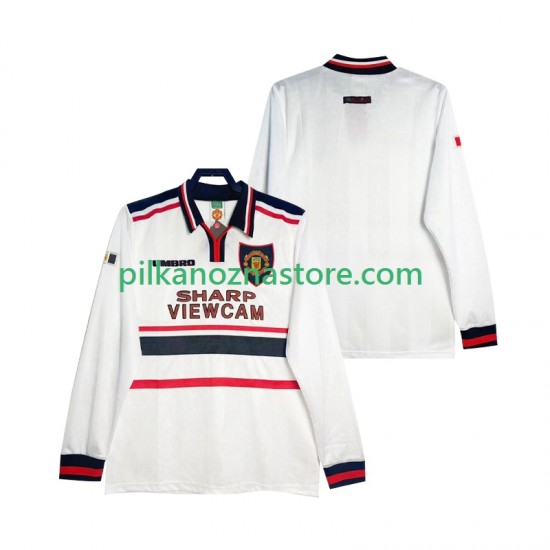 Manchester United Retro Koszulka Męska Wyjazdowy 1998 1999 Długie Rękawy