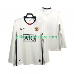 Manchester United Premier League 2009 Retro Koszulka Męska Wyjazdowy 2008 Długie Rękawy