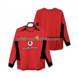 Manchester United Retro Koszulka Męska Domowy 2004 2002 Długie Rękawy