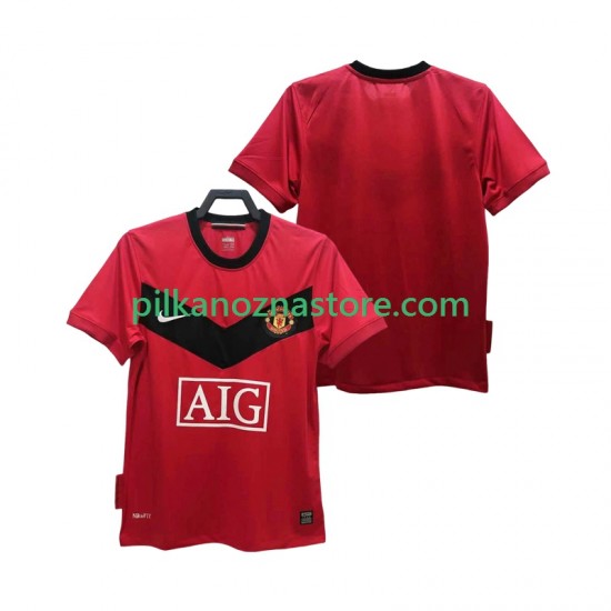 Manchester United 2009 Retro Koszulka Męska Domowy 2010 Krótkie Rękawy