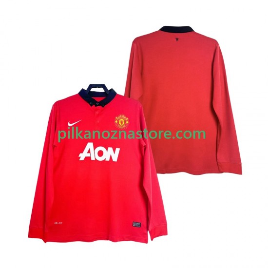 Manchester United 2013 2014 Retro Koszulka Męska Domowy Długie Rękawy