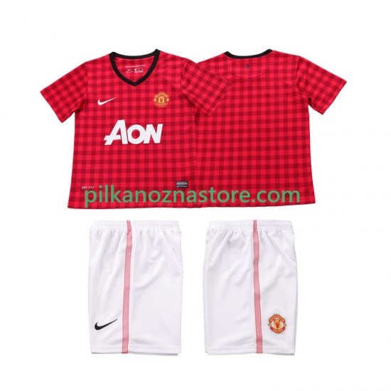 Manchester United dla Dzieci 2012 2013 Retro Koszulka Domowy Krótkie Rękawy