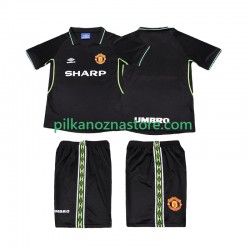 Manchester United dla Dzieci Retro Koszulka Trzeci 1998 1999 Krótkie Rękawy